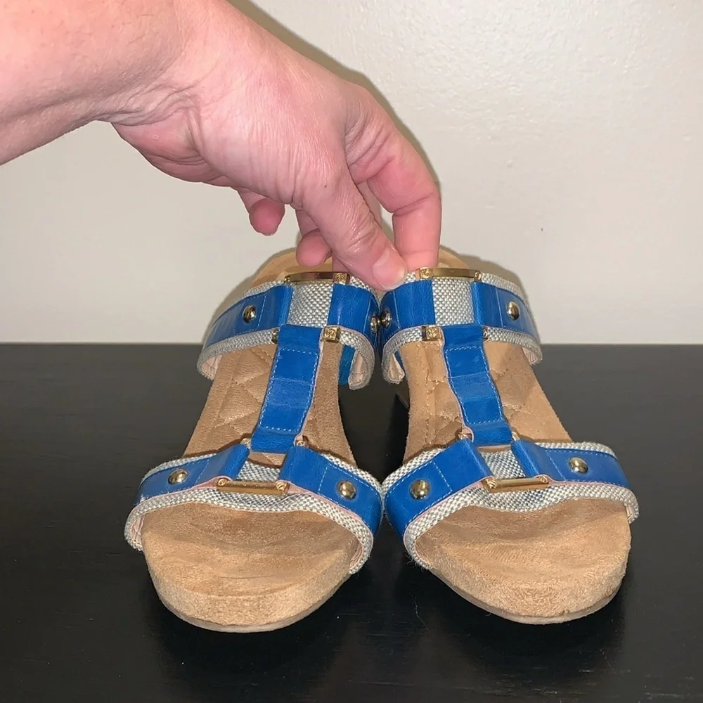 AJ‎ Valenci Wedge Heel Sandals.  Size 8 Wide.